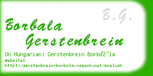 borbala gerstenbrein business card